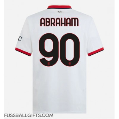 AC Milan Tammy Abraham #90 Fußballbekleidung Auswärtstrikot 2024-25 Kurzarm AC Milan Tammy Abraham #90 Fußballbekleidung Auswärtstrikot 2024-25 Kurzarm